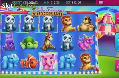 Captura de tela2. Fluffy Favourites Fairground slot