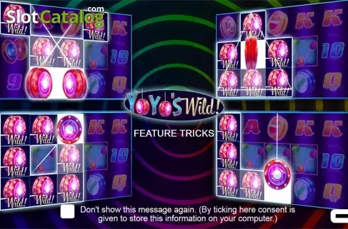 Intro screen. Yoyo's Wild slot