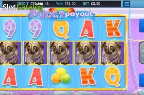 画面5. Puggy Payout (パグ・ペイアウト) カジノスロット