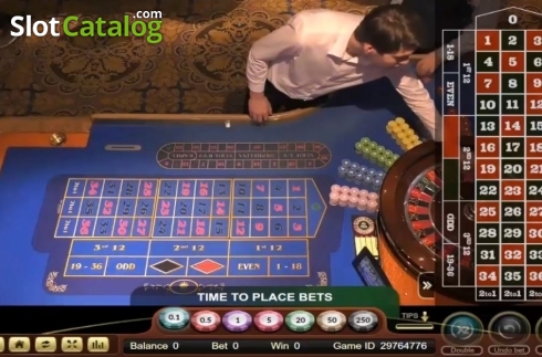 Game Screen. Live Royal Casino Roulette (Ezugi) slot