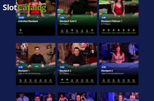 Game Screen. Live Casino Lobby slot