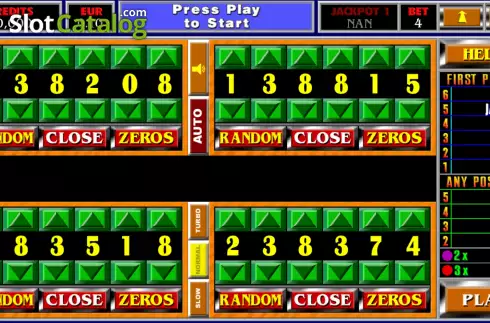 Game screen. Champion IV slot