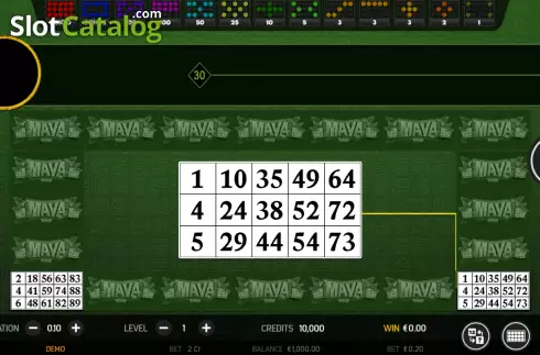 Skärmdump2. Maya Bingo slot