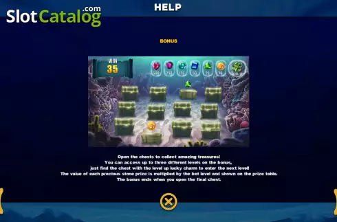 Game Rules screen 3. Underwater Riches Bingo slot