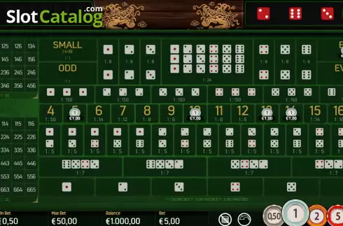 Game screen 2. Sicbo Macau slot