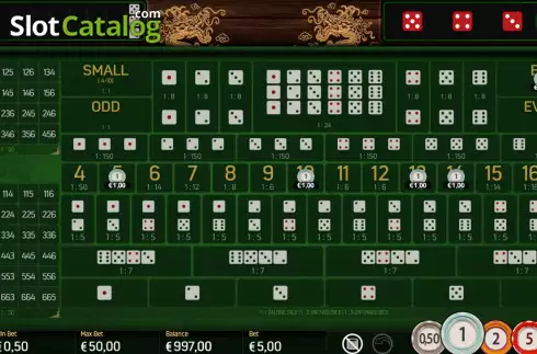 Game screen 4. Sicbo Macau slot