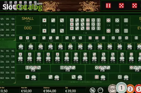 Game screen 5. Sicbo Macau slot