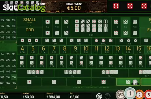 Win screen 2. Sicbo Macau slot