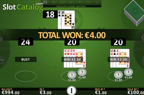 Bildschirm6. Blackjack All Face Up slot