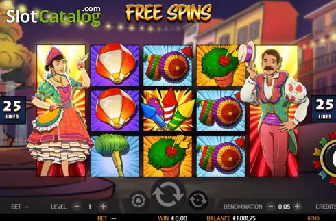 Free Spins screen 3. Vira Festa slot