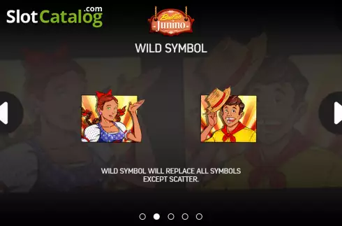 Wild symbol screen. Bailao Junino slot