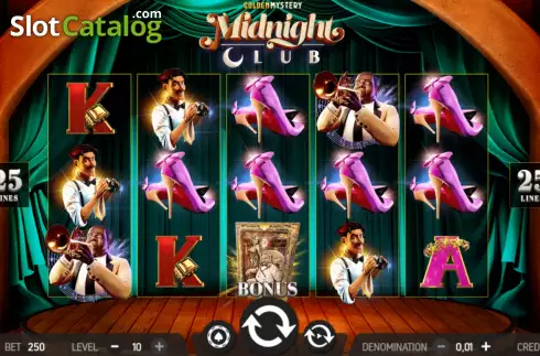 Game screen. Blazing Nights Club slot
