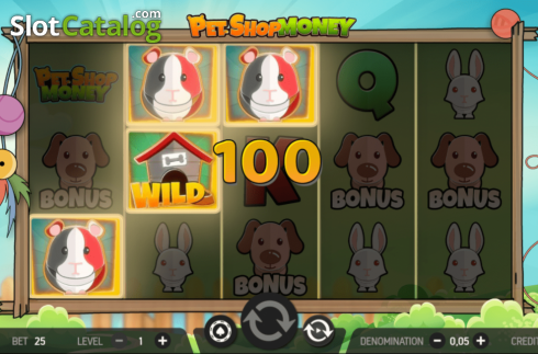 Win Screen 2. Pet Shop Money slot