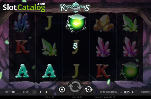 Win screen 1. Kingdom Gems Diamond slot
