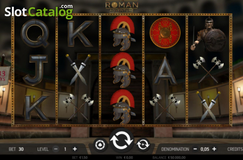 Bildschirm2. Roman Adventure slot