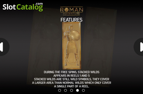 Feature screen 3. Roman Adventure slot
