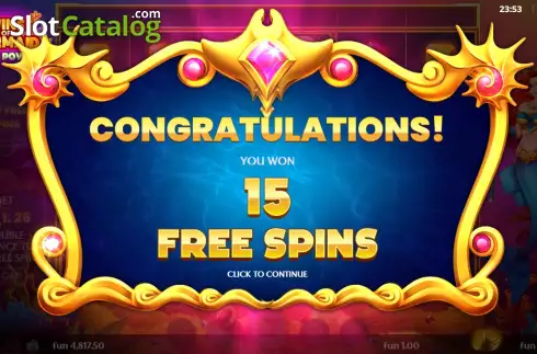 Free Spins Win Screen 2. Wins of Mermaid Multipower slot