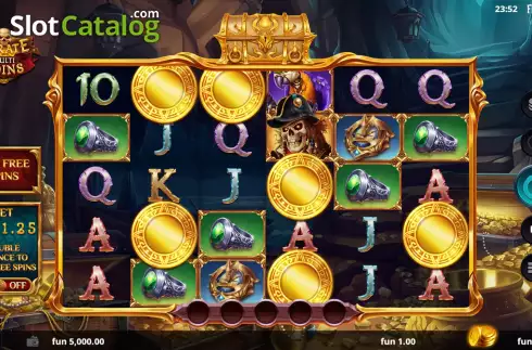 Game Screen. Pirate Multi Coins slot