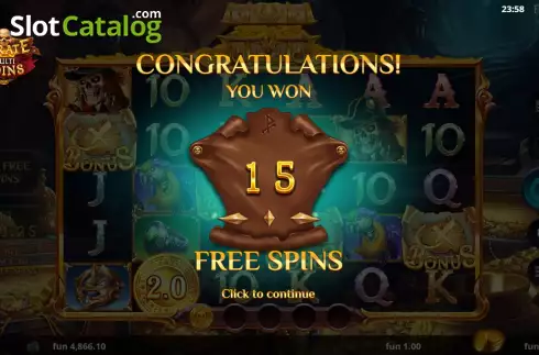 Free Spins Win Screen 2. Pirate Multi Coins slot