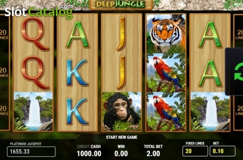 Reel Screen. Deep Jungle slot
