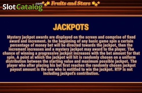 Jackpots. Fruits and Stars (Fazi) slot