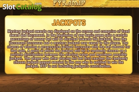 Jackpots. Pyramid (Fazi) slot
