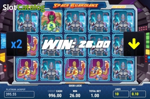 Win. Space Guardians slot