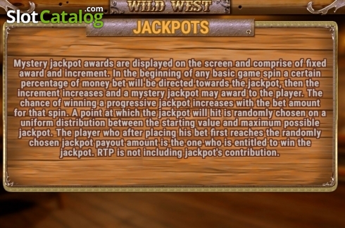 Jackpots. Wild West (Fazi) slot