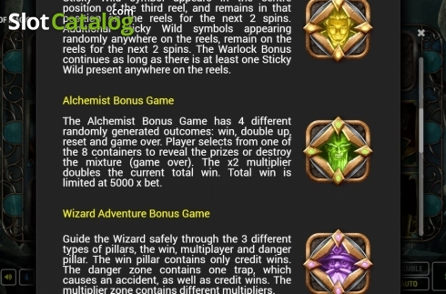 Features. Crystals of Magic slot