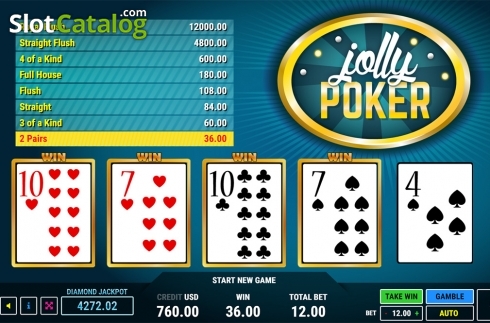 Ekran4. Jolly Poker yuvası