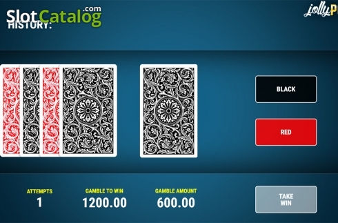 Gamble win screen. Jolly Poker slot