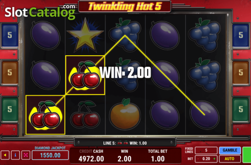 Bildschirm5. Twinkling Hot 5 slot