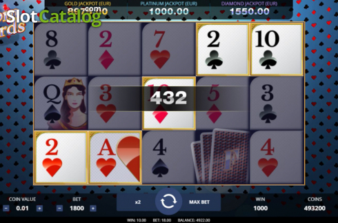 Win Screen 3. Spin Cards slot