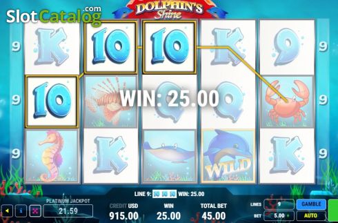 Win 3. Dolphins Shine slot