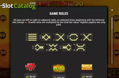 Captura de tela6. Fruity Win 20 slot