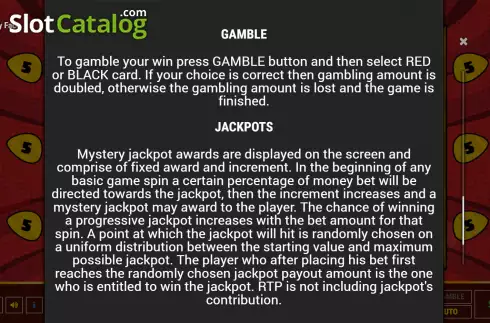 Gamble screen. Fruity Face slot