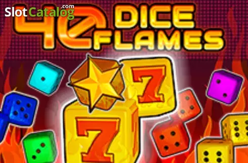 40 Dice Flames Logo