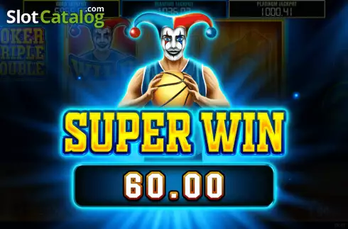 Big Win screen. Joker Triple Double slot