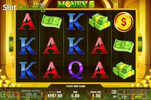 Bildschirm2. Money 5 slot