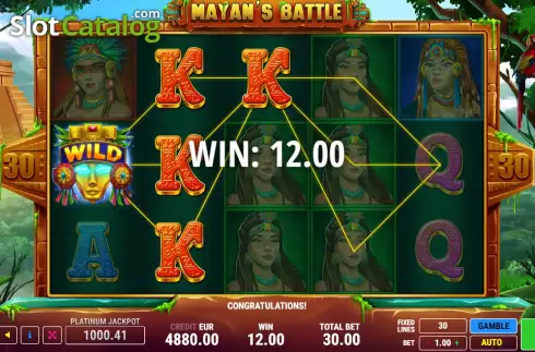 Ecran3. Mayan's Battle slot