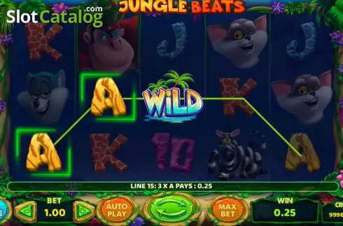 Win Screen. Jungle Beats slot