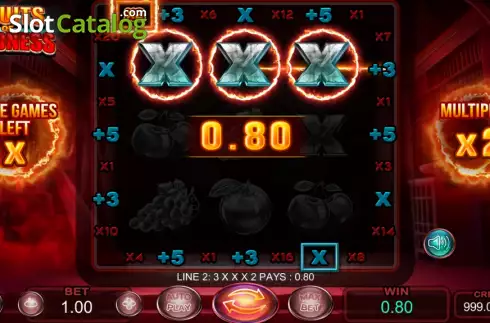 Win screen. Fruits Of Madness slot