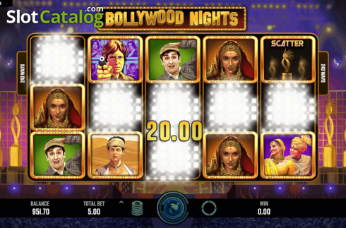 Win Screen. Bollywood Nights slot