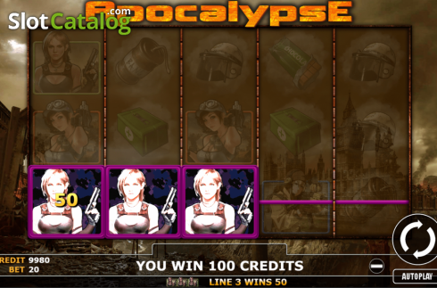Win Screen 1. Apocalypse (Fils Game) slot