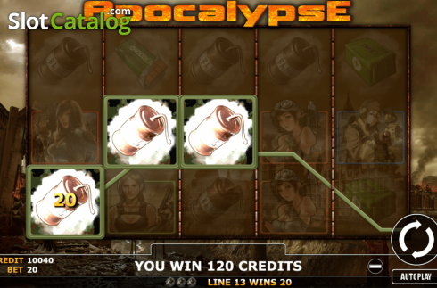 画面4. Apocalypse (Fils Game) カジノスロット