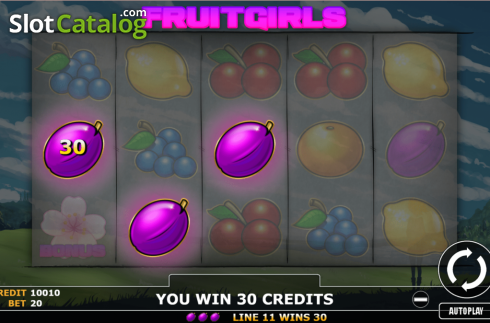 画面3. Fruit Game カジノスロット