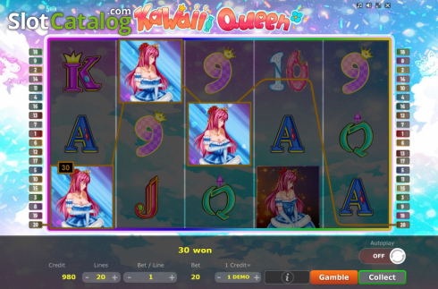 Win Screen . Kawaii Queen slot