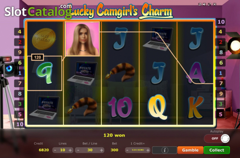 Bildschirm6. Lucky Camgirls Charm slot