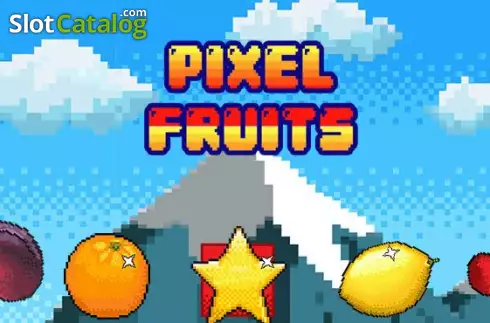 Pixel Fruits 2D Logo