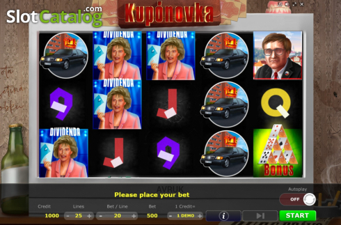 画面2. Kuponovka カジノスロット